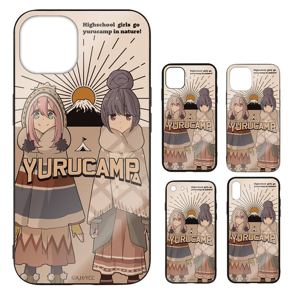 『ゆるキャン△』ゆるキャン△ なでしこ&リン 強化ガラスiPhoneケース 【202405再販】